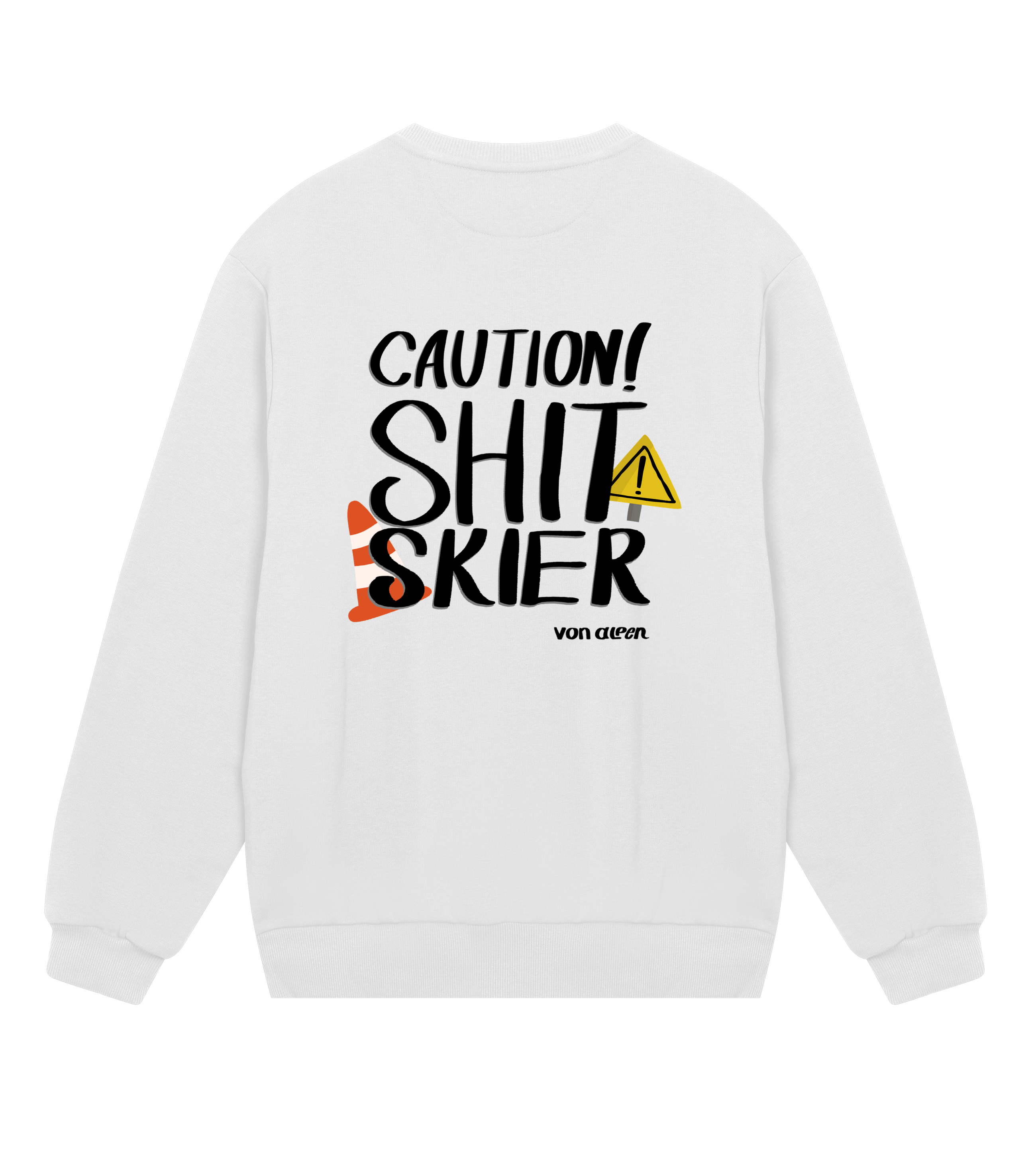 Shit Skier Sweatshirt Regular Men’s (Back Print)