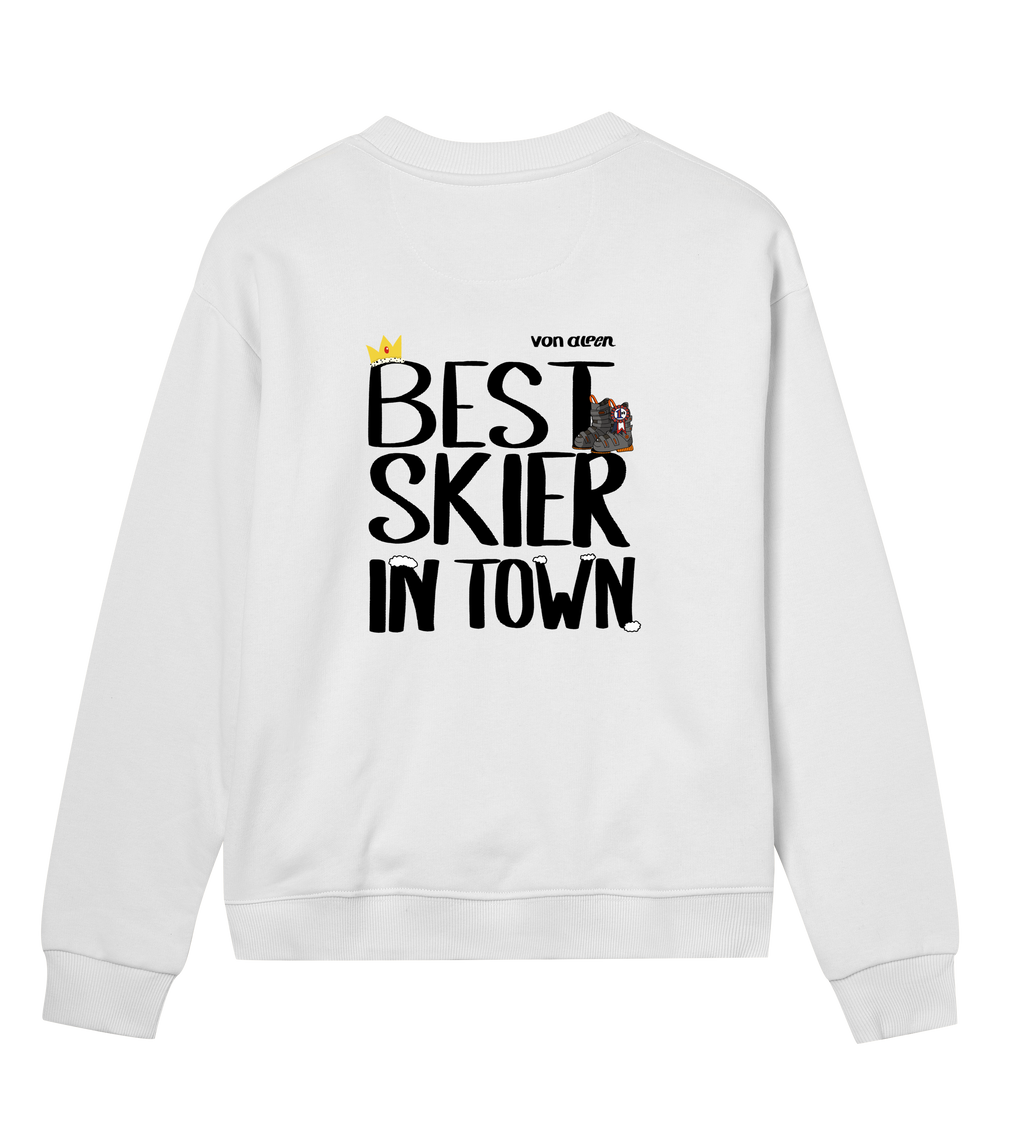 Best Skier Sweatshirt Regular Women’s