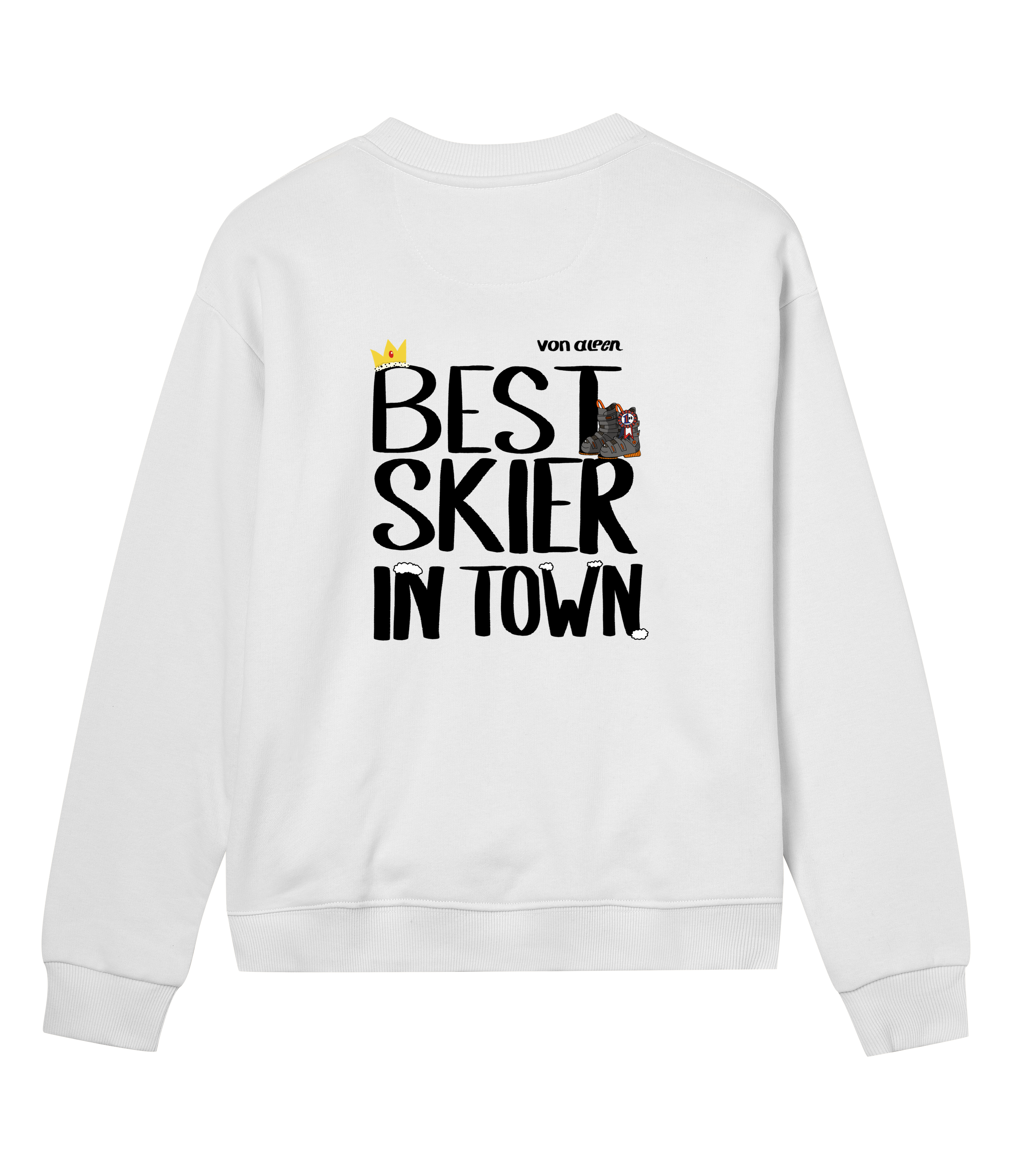 Best Skier Sweatshirt Regular Women’s