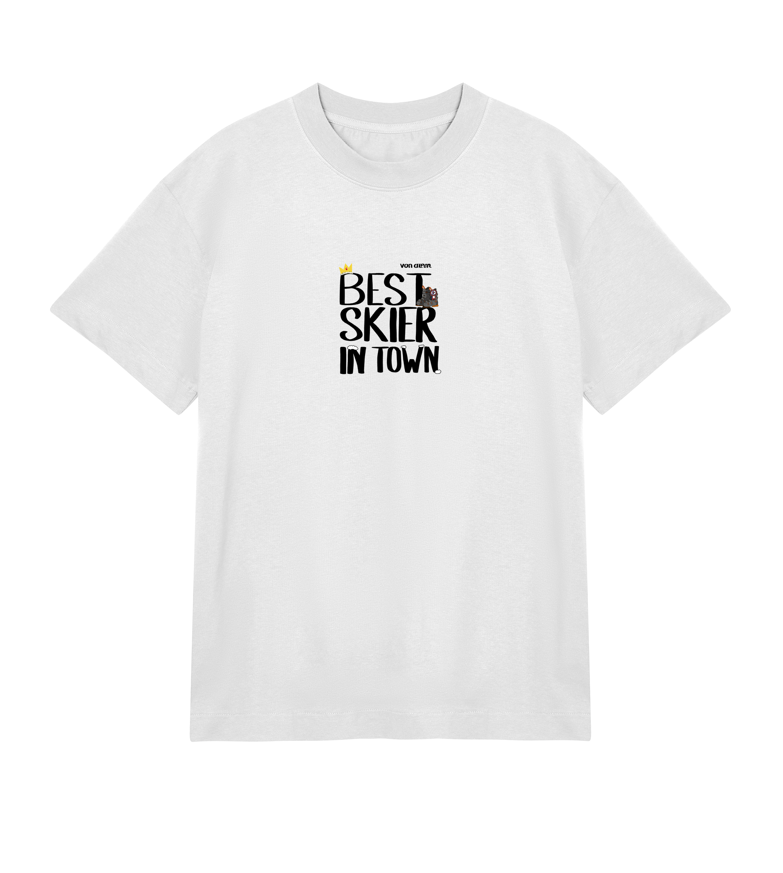 Best Skier T-Shirt Oversized Men’s
