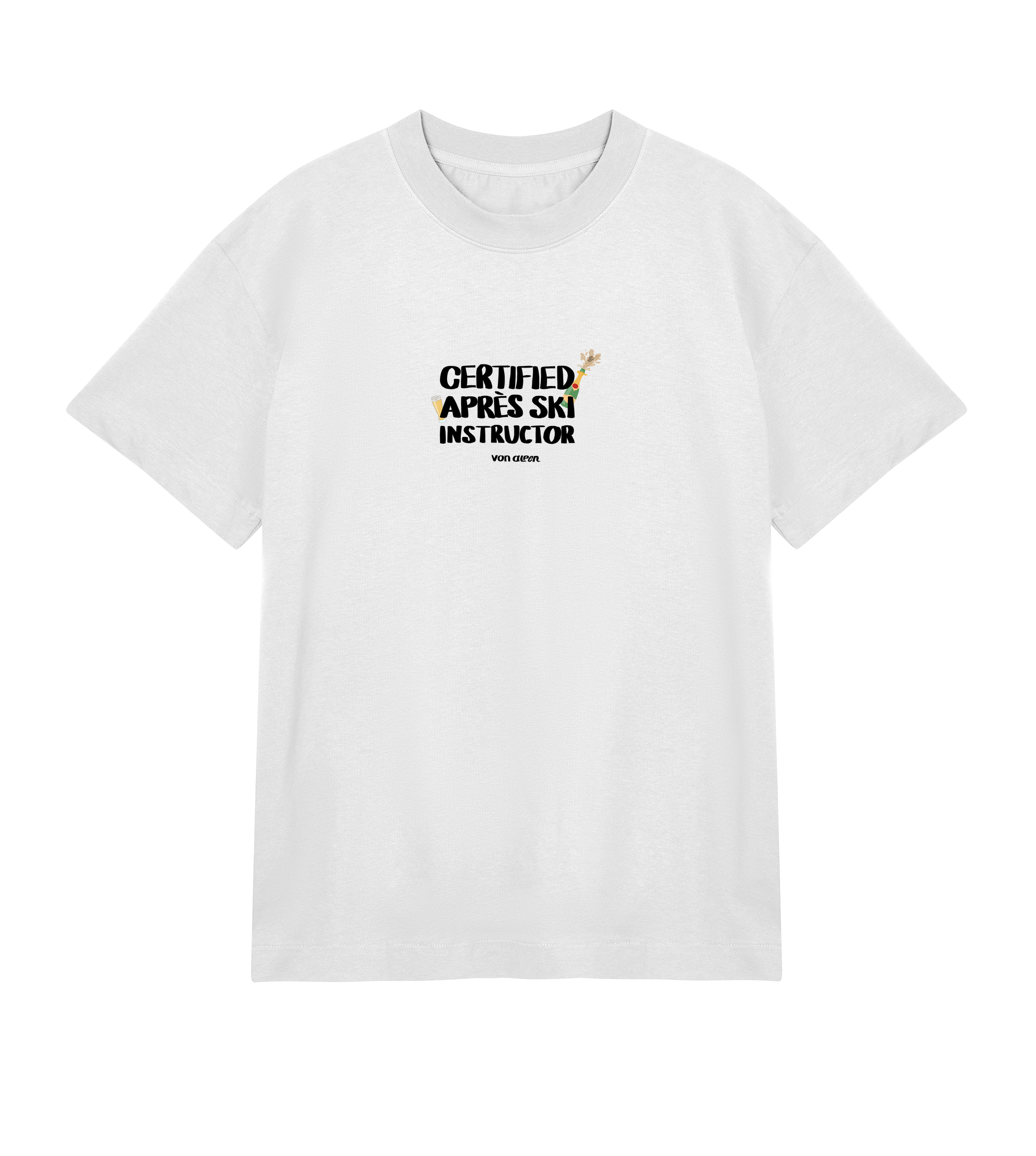 Certified Après-Ski Instructor T-Shirt Oversized Men’s