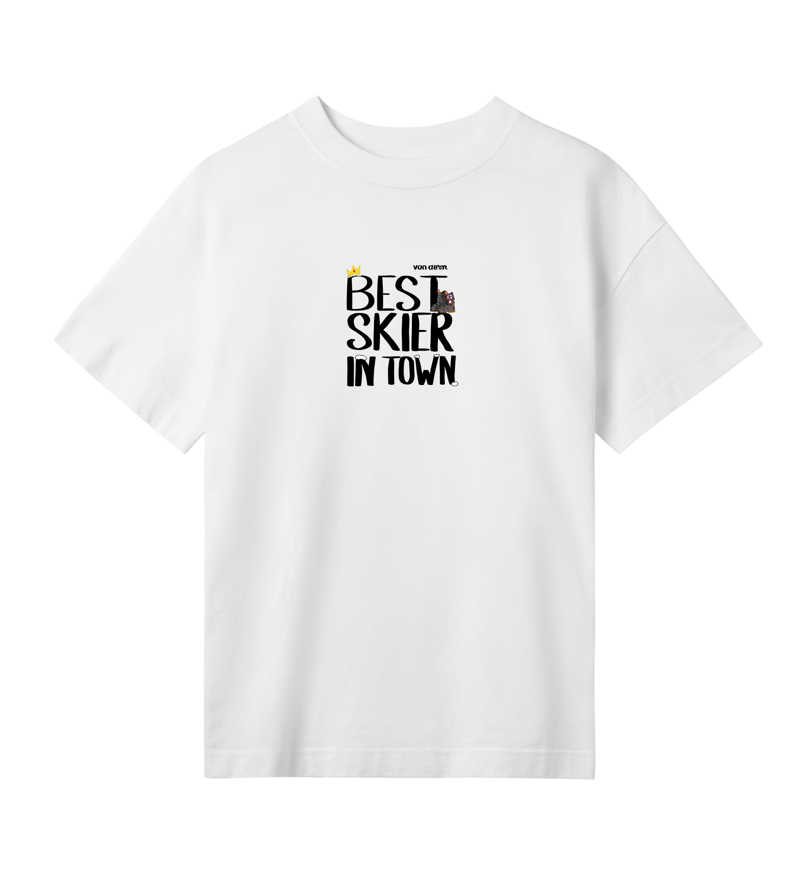 Best Skier T-Shirt Oversized Women’s