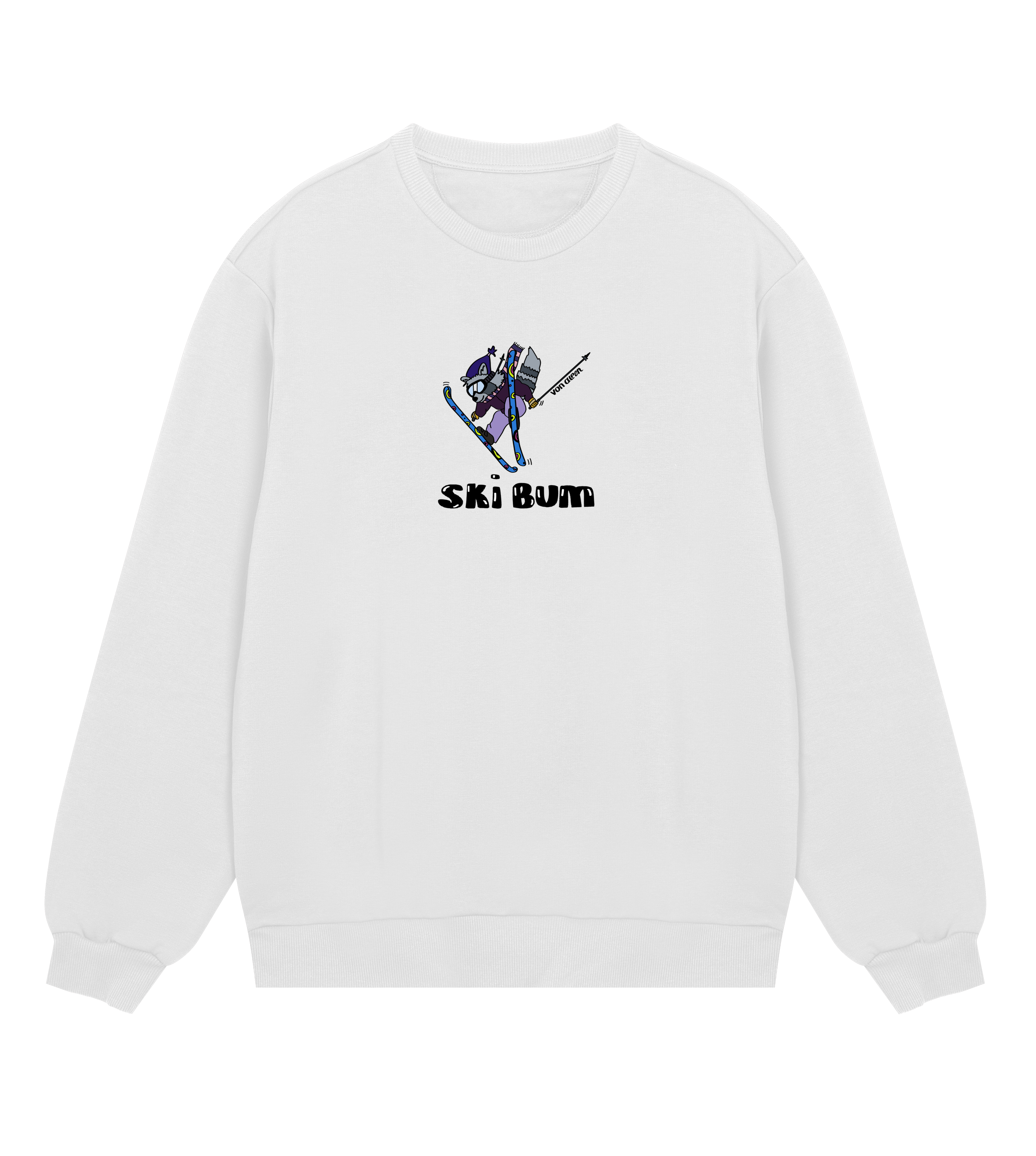 Ski Bum Sweatshirt Regular Men’s (Back Print)