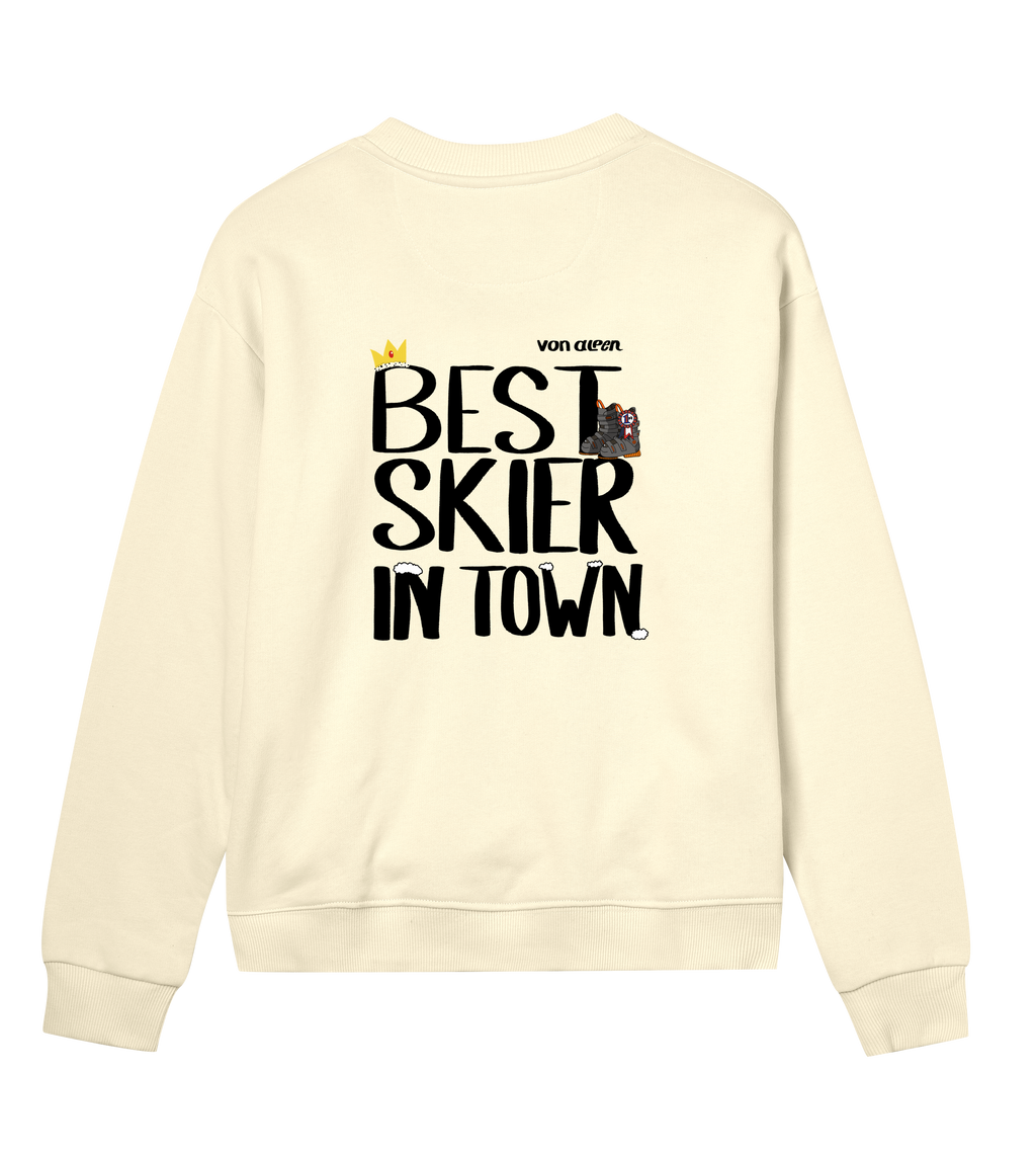Best Skier Sweatshirt Regular Women’s
