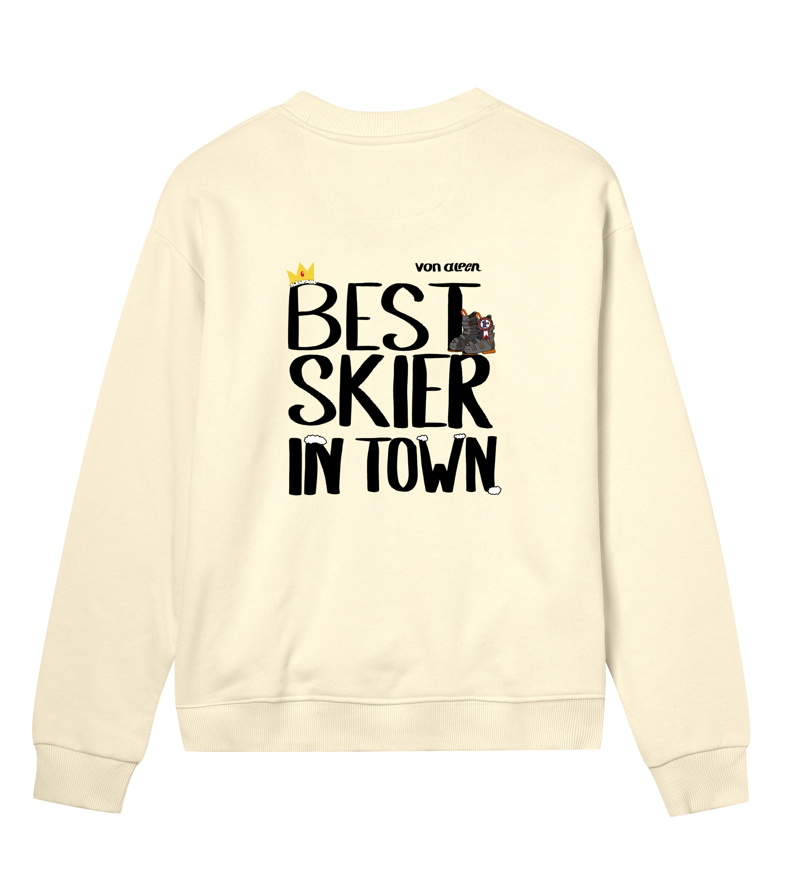 Best Skier Sweatshirt Regular Women’s