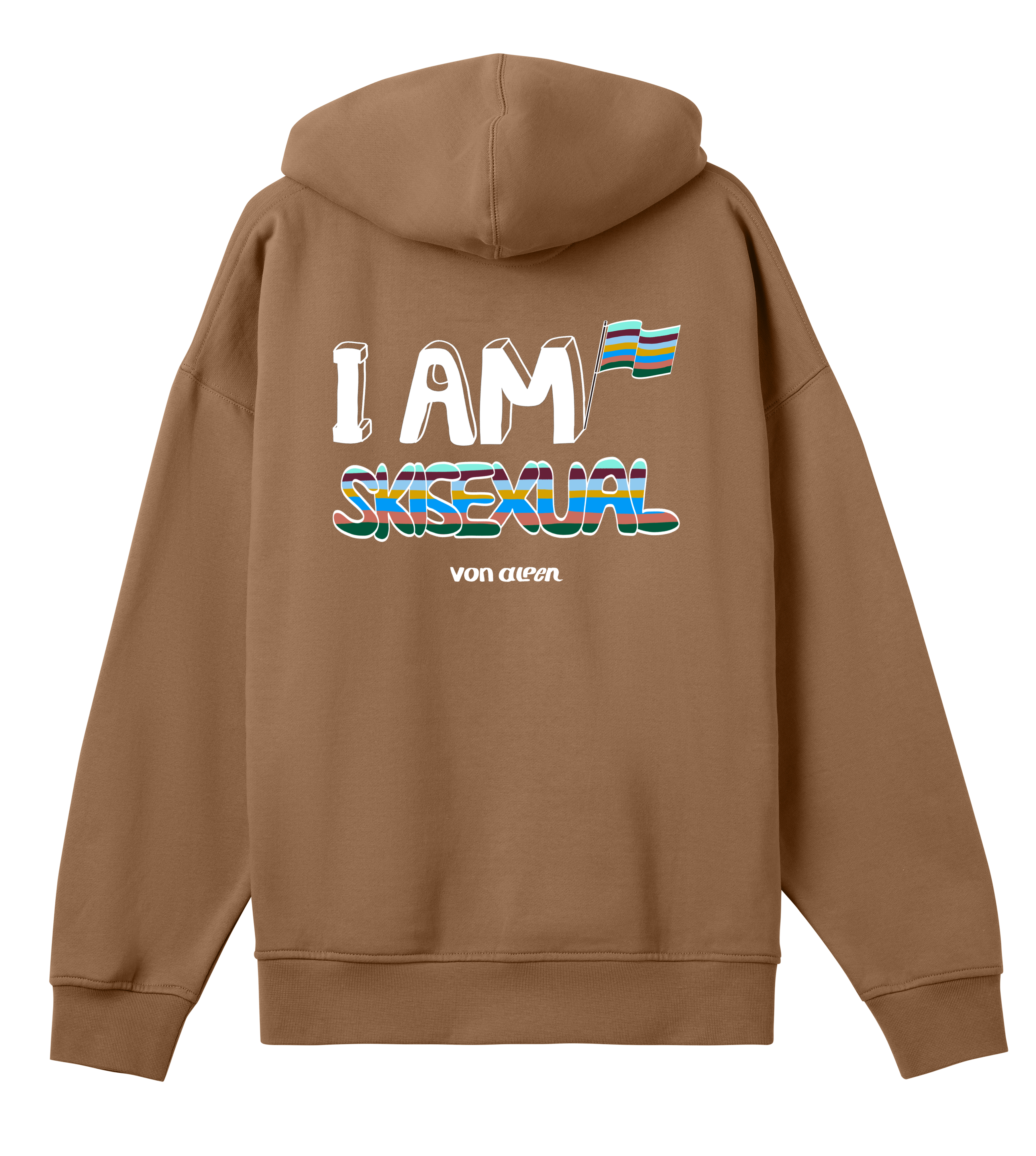 Skisexual Hoodie Oversized Men’s (Back Print)