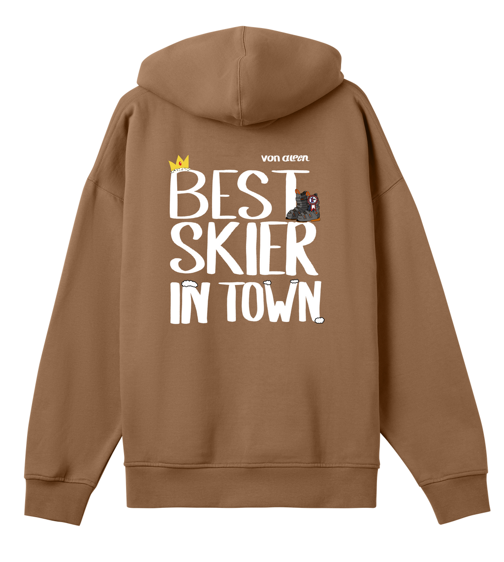 Best Skier Hoodie Oversized Men’s (Back Print)