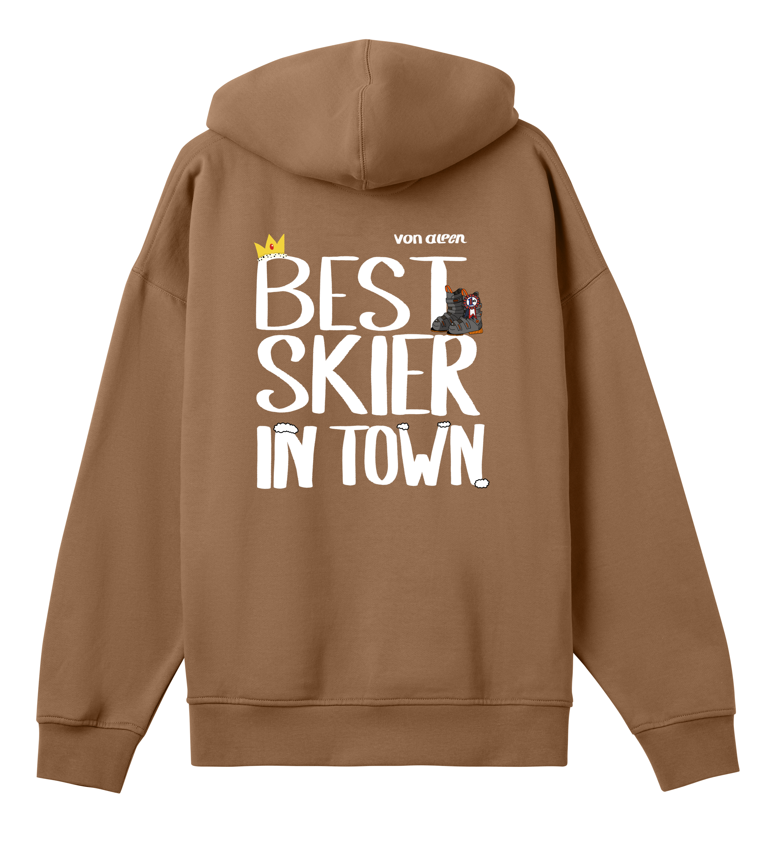 Best Skier Hoodie Oversized Men’s (Back Print)