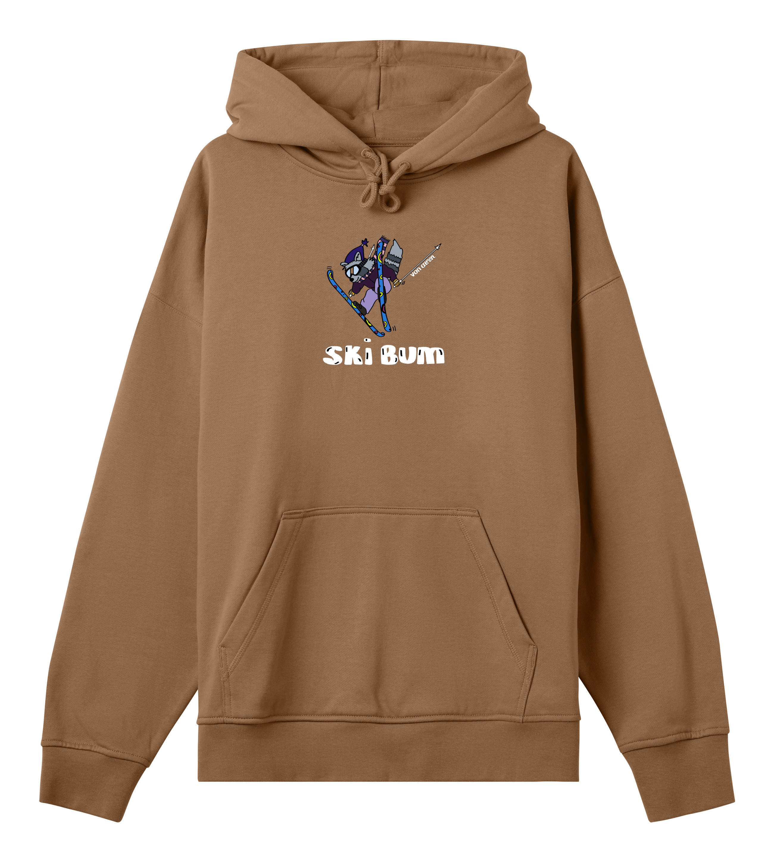 Ski Bum Hoodie Oversized Men’s (Back Print)