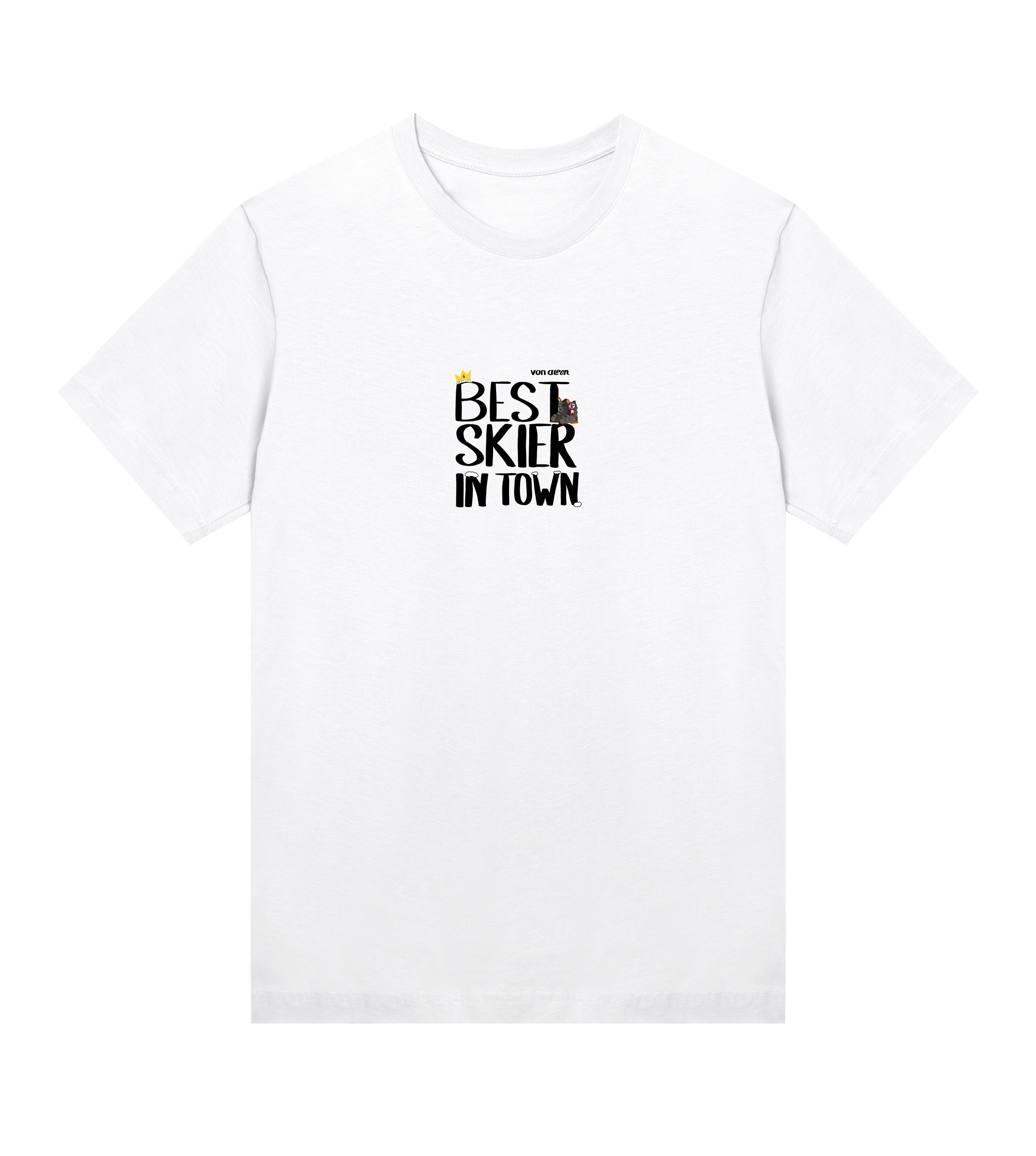 Best Skier T-Shirt Regular Women’s